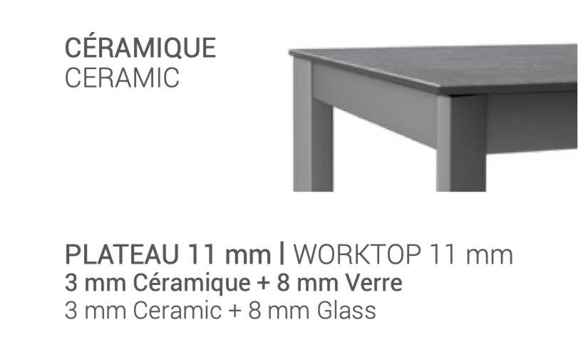 Table basse double plateau en céramique 11 couleurs 3 tailles - multiplus mini par cancio